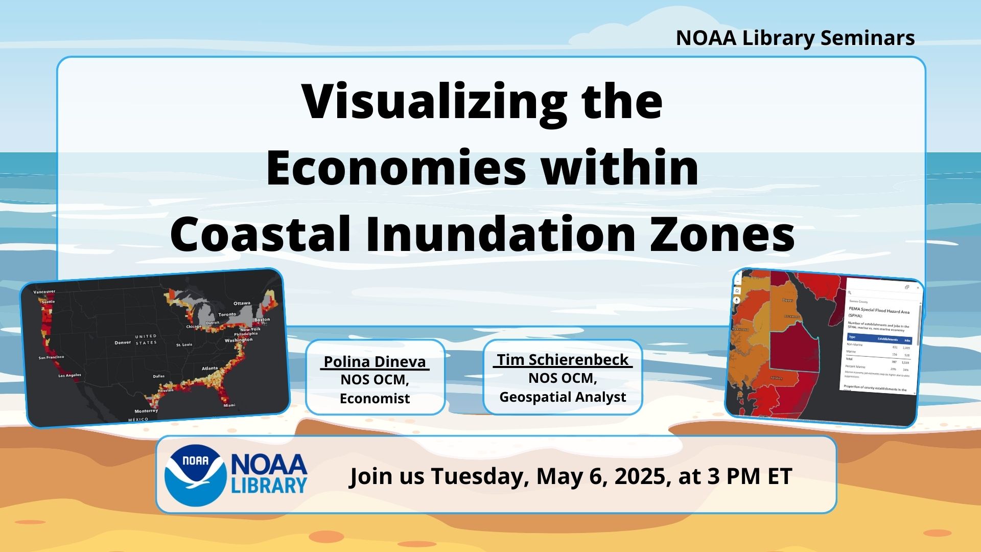 Visualizing the Economies within Coastal Inundation Zones