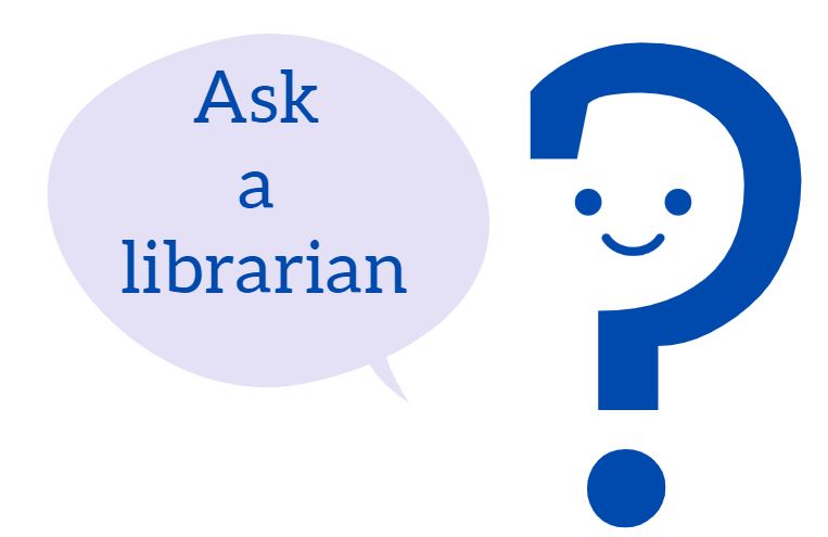 Ask a librarian graphic