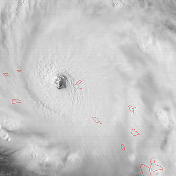 Detailed loop of Hurricane Irma on September 6, 2017