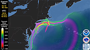 Animation showing how the June 13, 2013
