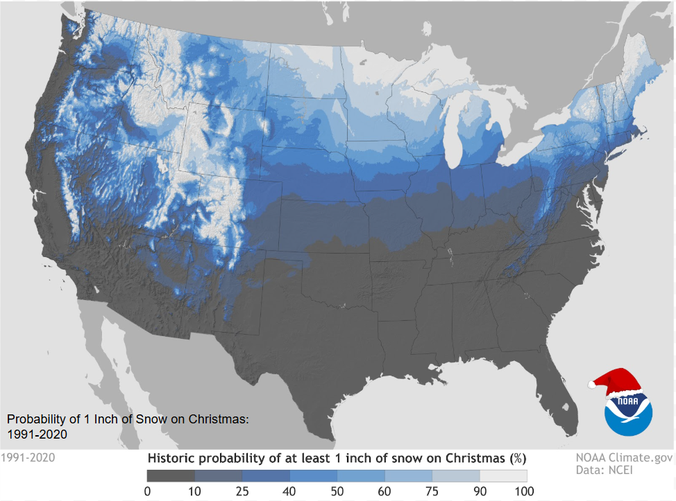 NCEi Snow Map 1991-2020
