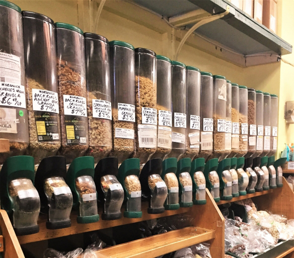 Buy it in bulk, with your own reused container