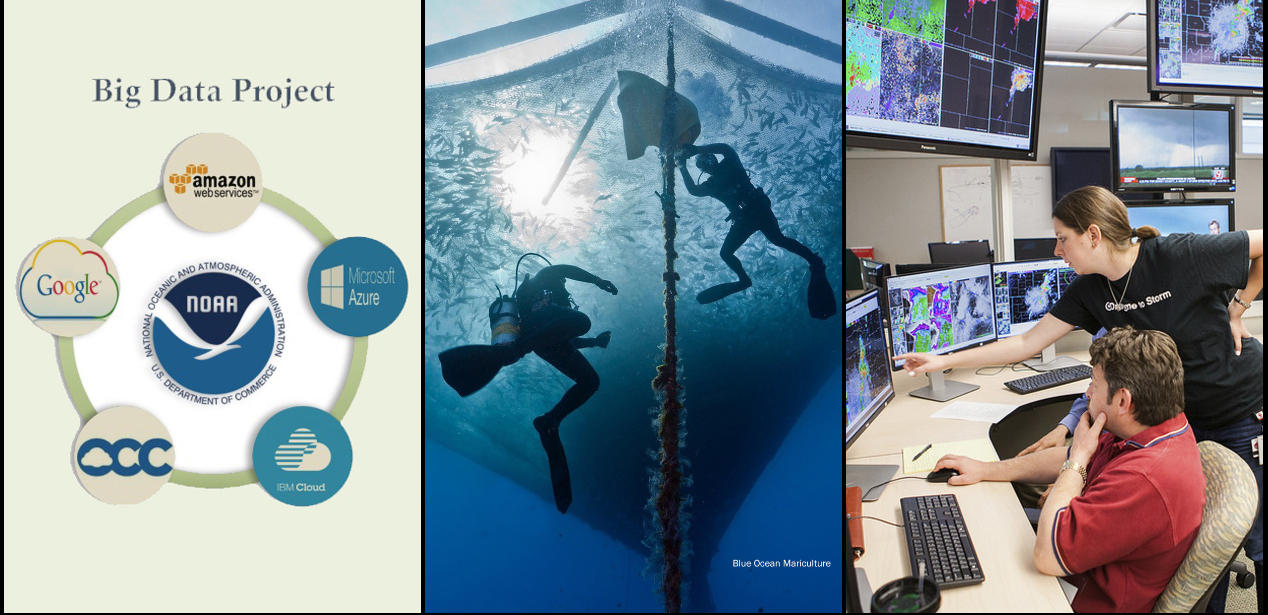Big Data to the Cloud, OceanReports Web App and Community Weather Modeling.