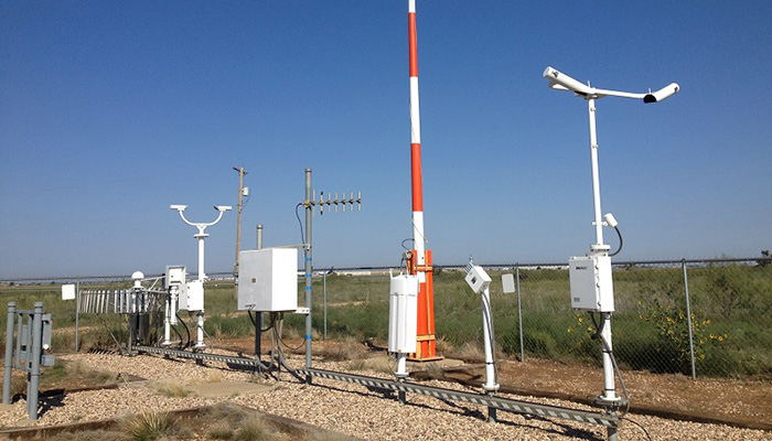 ASOS at the Childress Municipal Airport in Childress, Texas.