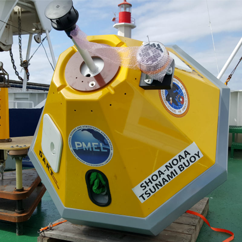 Tsunami buoy systems quickly provide critical information to warning centers.