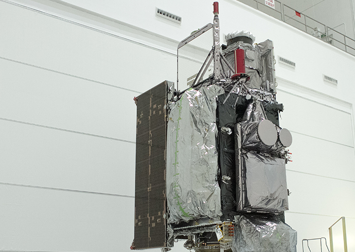 Now, standing upright, GOES-S awaits further inspection and preparations for its launch scheduled for March 1, 2018.