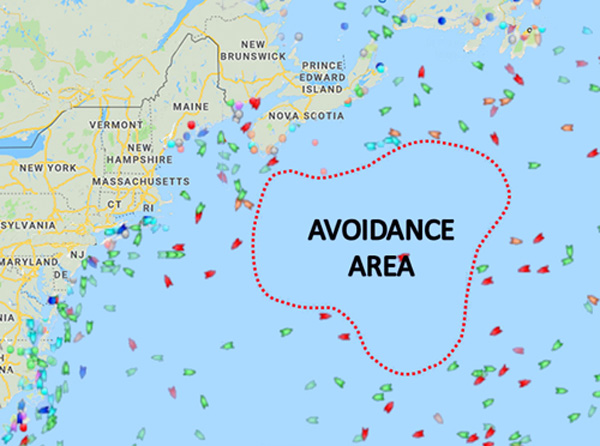 Avoidance area.