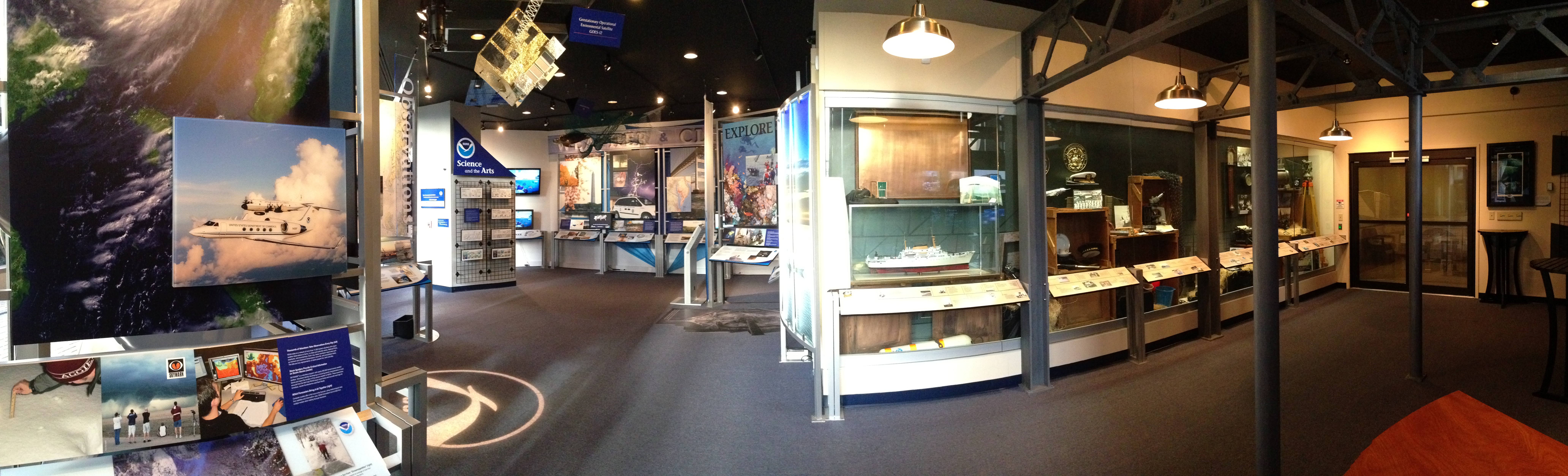 The Gateway to NOAA is an interactive exhibit open to the public at NOAA's headquarters in Silver Spring, Maryland. 