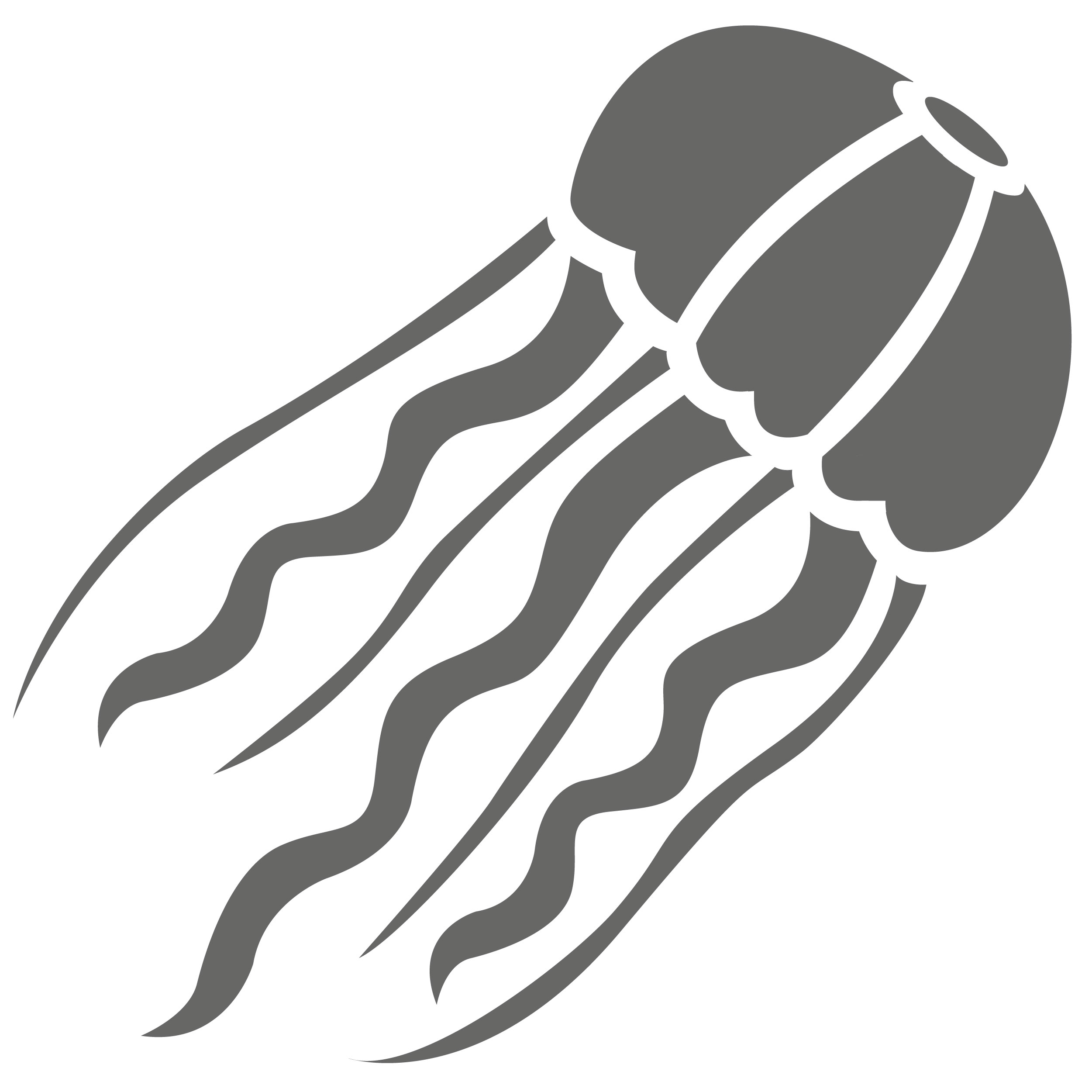 Jellyfish pumpkin carving template.
