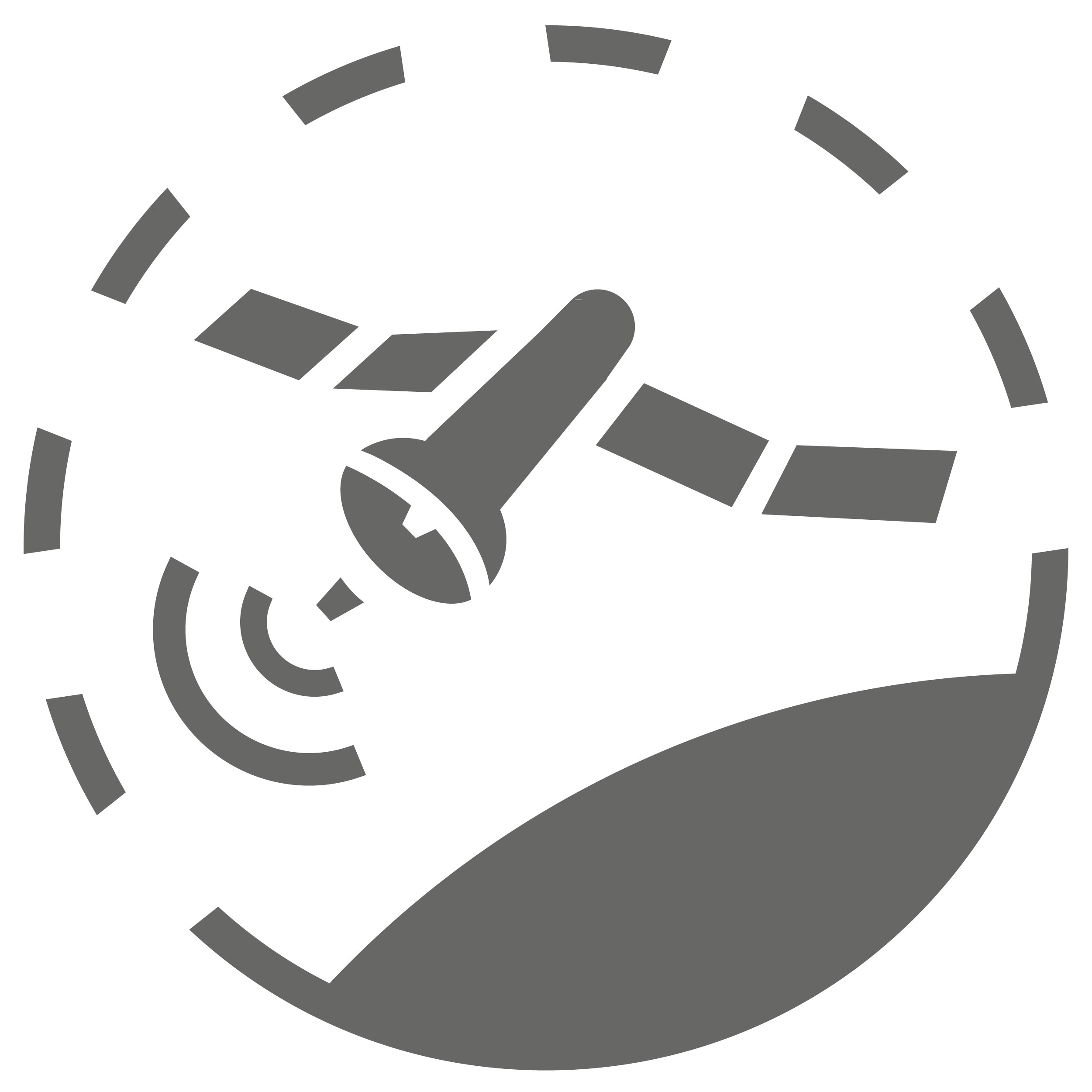 Satellite pumpkin carving template.