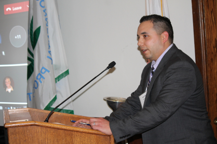 Zach Penney speaking at the October 2022 Tribal Leaders Summit