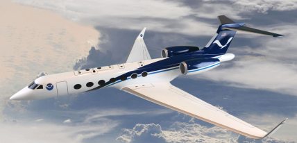 Artist concept of NOAA G550 courtesy Gulfstream.