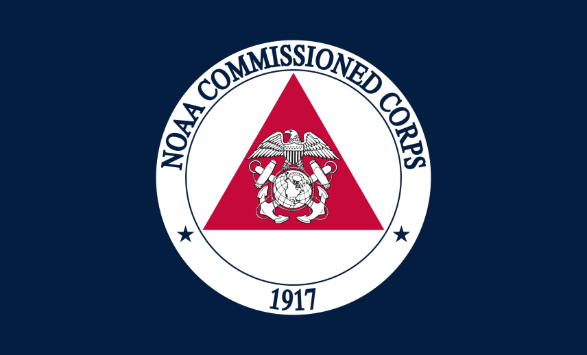 The NOAA Commissioned Corps flag.