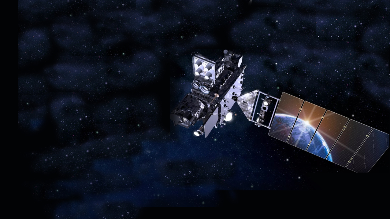 Artist's rendering of NOAA's GOES-T, which will provide coverage of the western U.S., Alaska, Hawaii, the eastern and central Pacific Ocean to New Zealand.