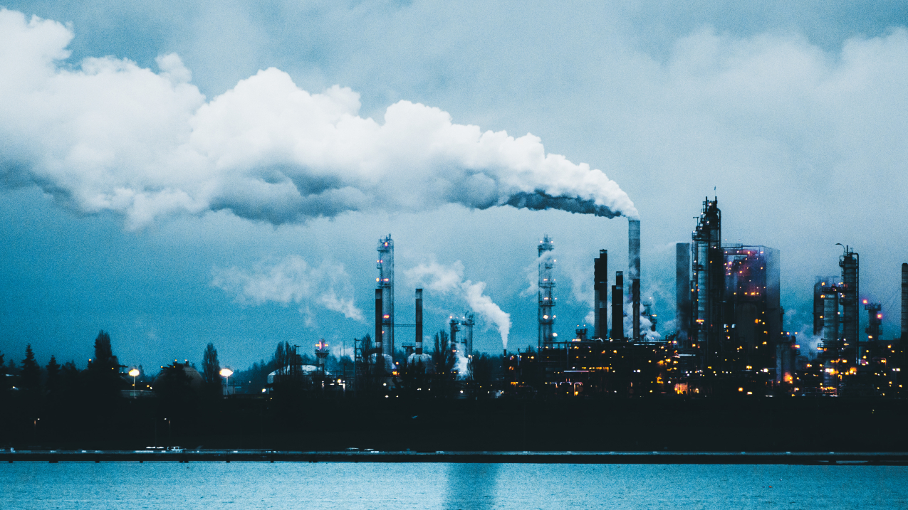 Undated image of Anacortes industrial site in Washington state. 