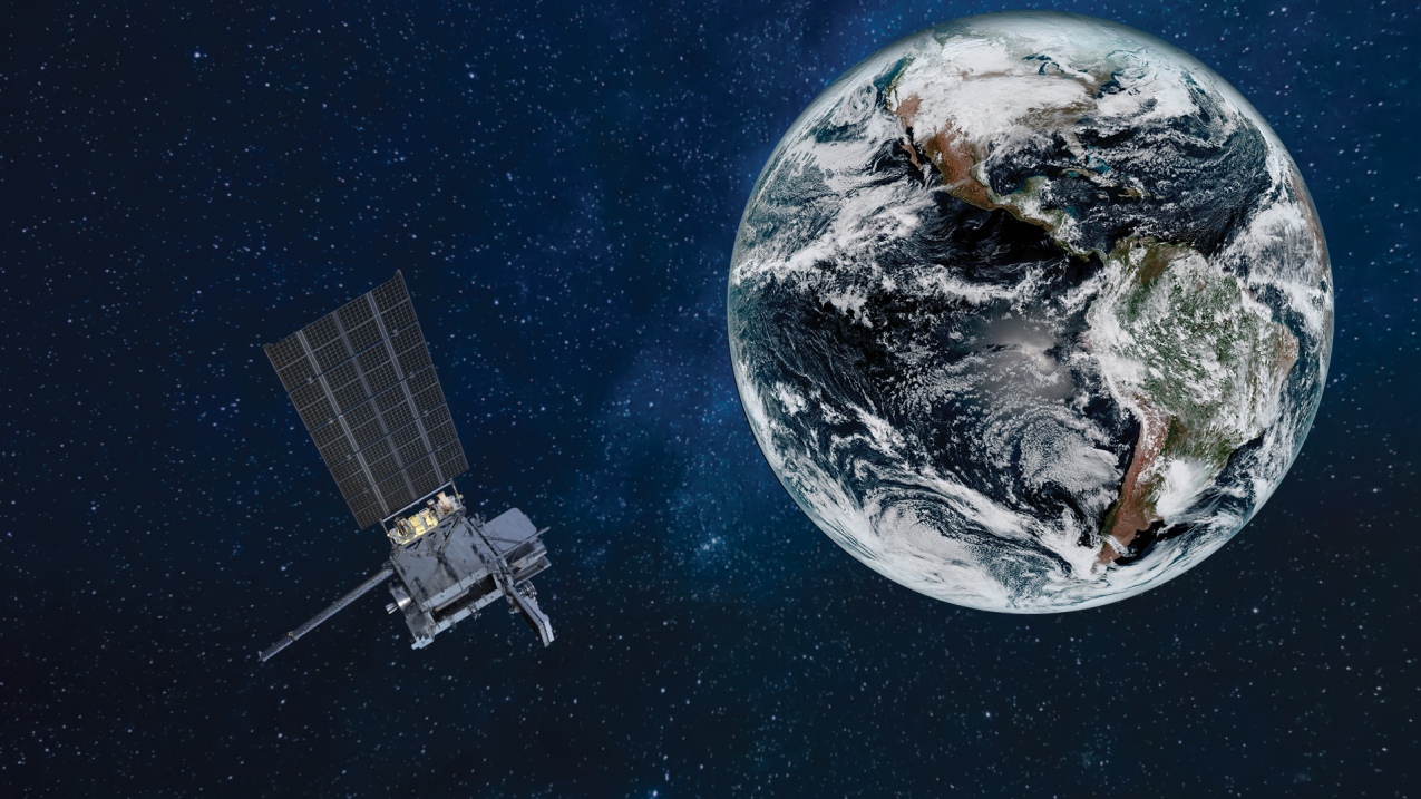 Artist’s rendering of NOAA’s GOES-U satellite