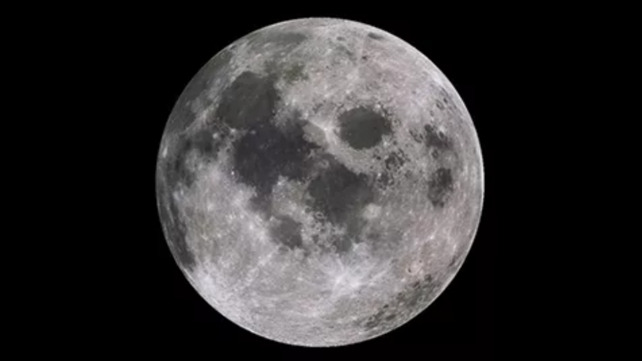 A satellite image of the moon.