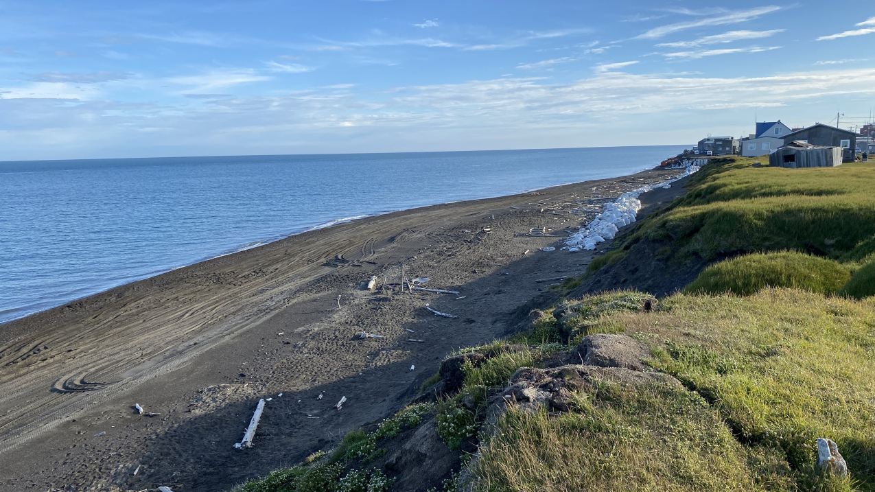 Photo showing Barrow Beach in Utqiagvik, Alaska on the Arctic Ocean.