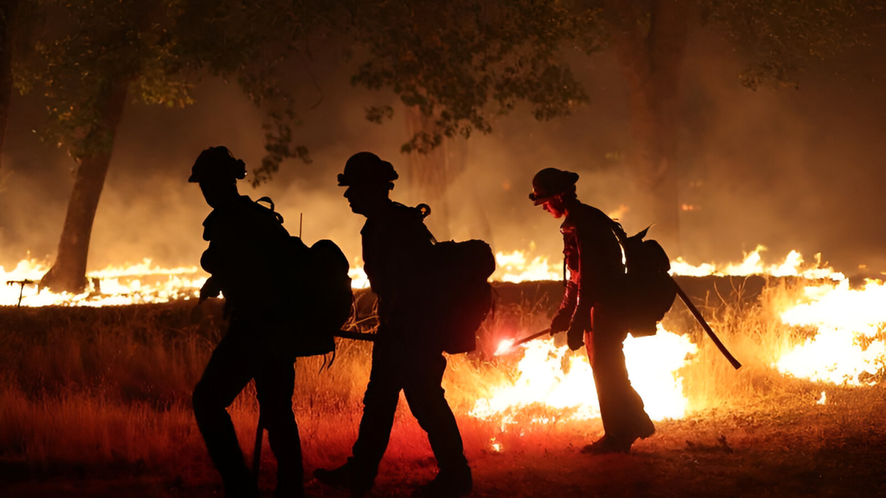 July 31, 2024: Emergency personnel respond to the Park Fire in California.