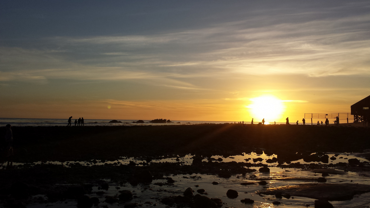 California coastal sunset