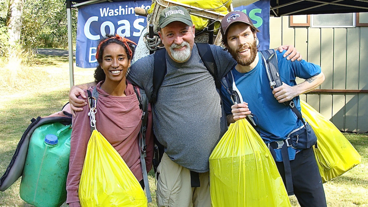 At the 2017 Washington Coast Cleanup, 1335 volunteers cleaned 1,000 acres of parks or public lands and removed 28,045 lbs of trash.
