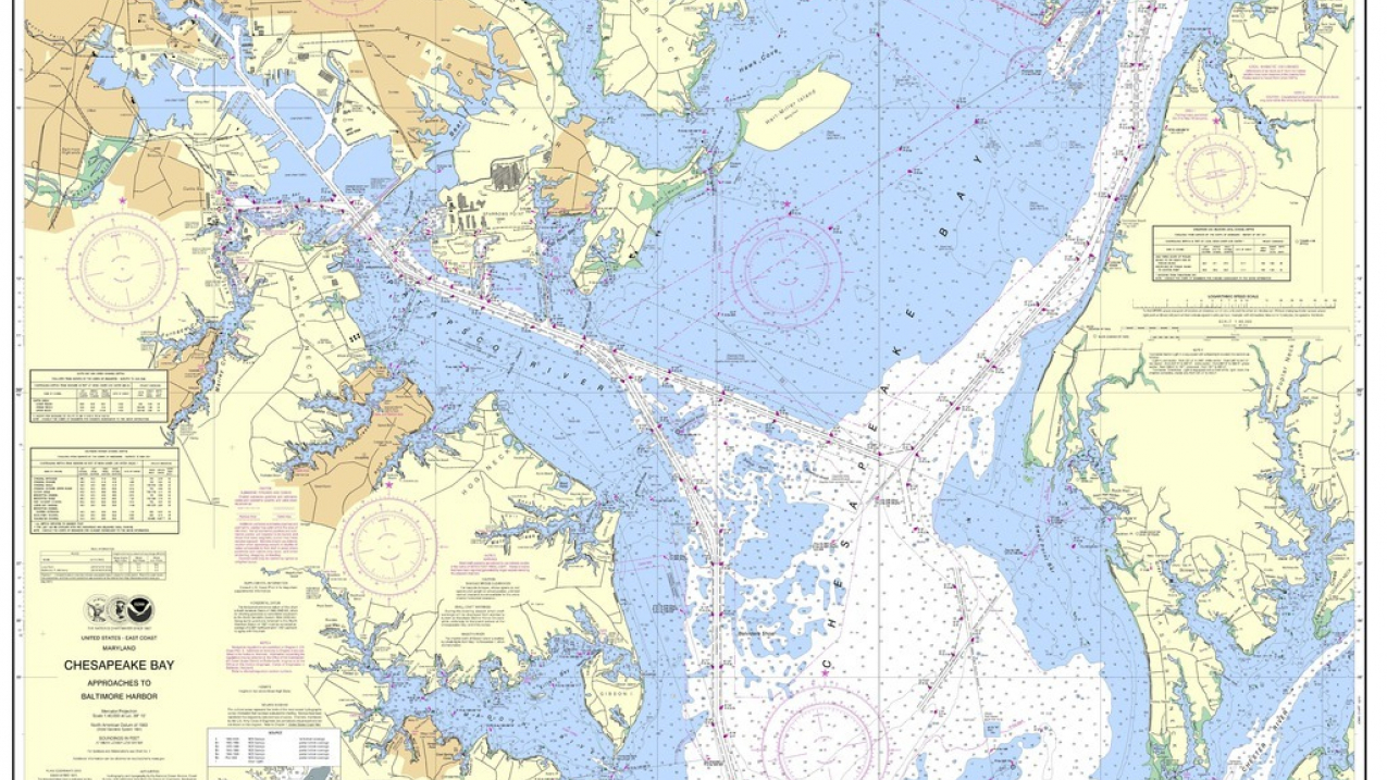 Nautical chart.