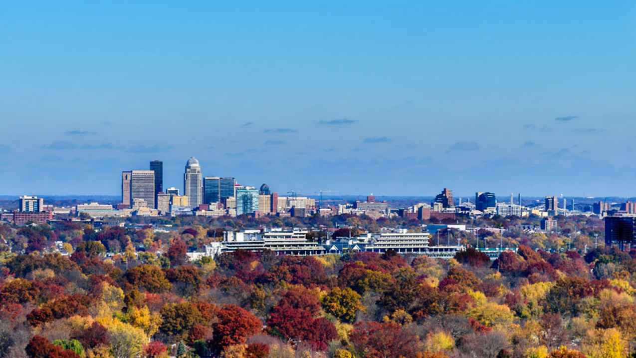 Like for much of the nation's midsection, dry, calm weather is forecast for Louisville, Kentucky, on Thanksgiving Day 2018. 
