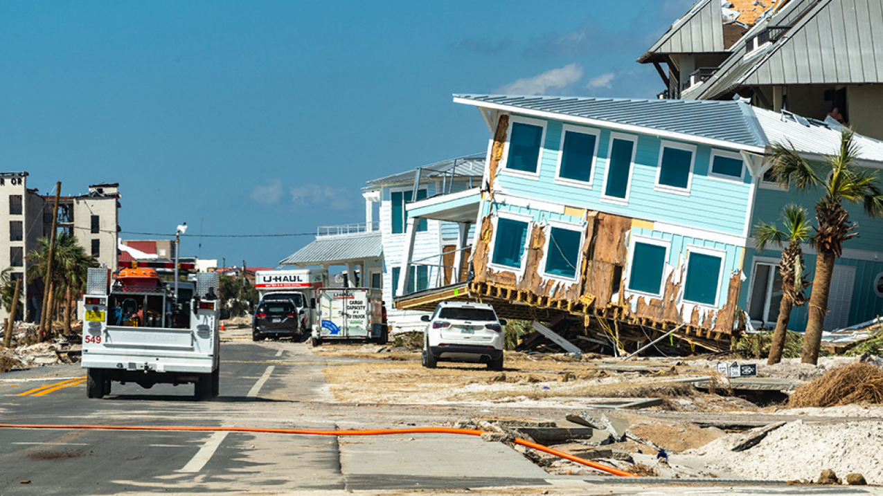 Hurricane Michael made landfall near Mexico Beach, Florida on October 10, 2018. The category 5 hurricane came ashore with 160 mph winds and strong storm surge.