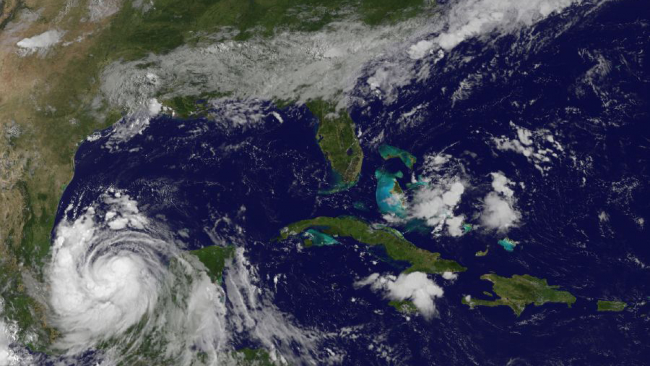 NOAA's GOES East captured this image of Tropical Storm Franklin on August 9, 2017.