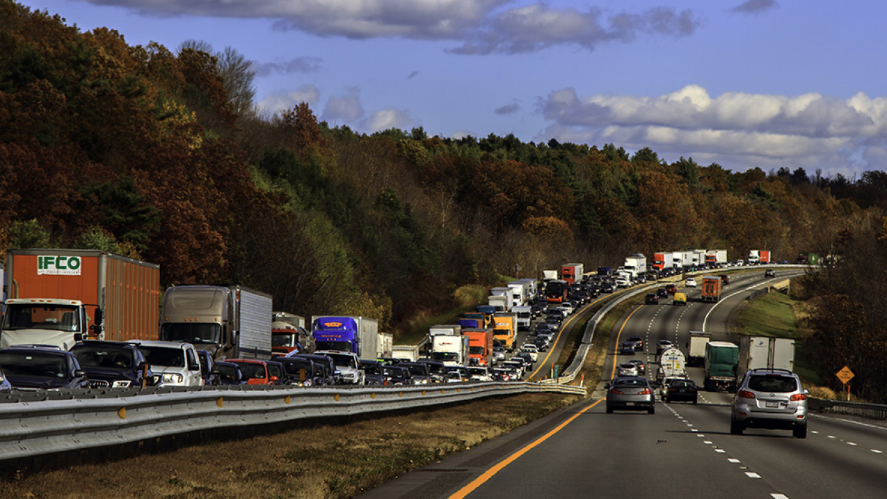 Thanksgiving holiday traffic. 