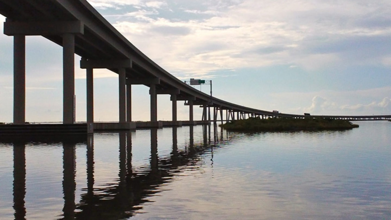 Nine miles of LA-1, from Leeville to Port Fourchon, are elevated to withstand flooding. The remaining section of the roadway, from Golden Meadow to Leeville, is level with Bayou LaFourche and vulnerable to frequent flooding. 