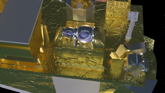 This is a visualization of The Advanced Technology Microwave Sounder.