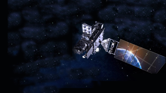 Artist's rendering of NOAA's GOES-T, which will provide coverage of the western U.S., Alaska, Hawaii, the eastern and central Pacific Ocean to New Zealand.