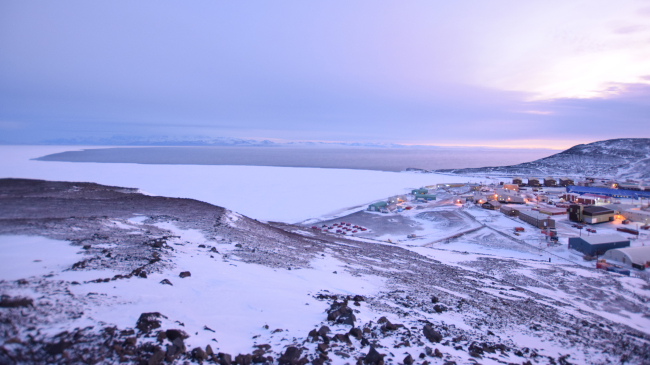 Sea ice in McMurdo Sound, Antarctica.