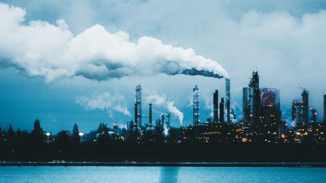 Undated image of Anacortes industrial site in Washington state. 