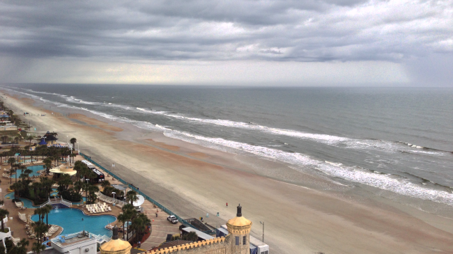Photo showing A storm rolls in over Daytona Beach, Florida. (Kate Culpepper, NOAA)