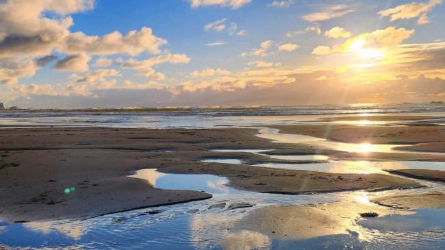 Photo of coastal Olympic Peninsula in Washington state.