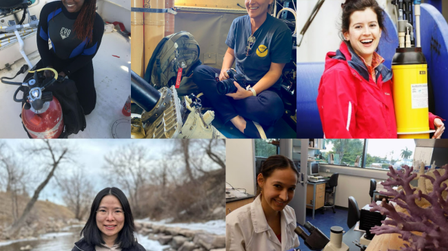 Women at NOAA who are making critical contributions to NOAA’s work in marine heat wave research. 