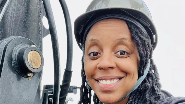 LaDeirdre Forehand, Able Seaman on NOAA Ship Nancy Foster​​​​​​​.