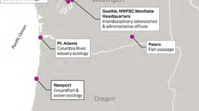NWFSC Regional Office (Seattle) and Research Stations