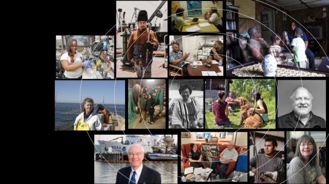 collage of images related to oral history