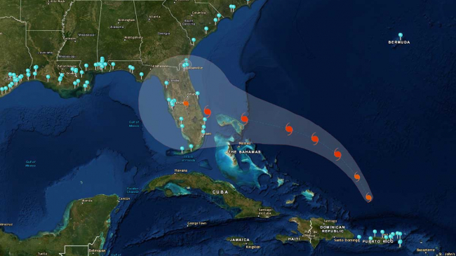 As the forecast track for Hurricane Dorian takes it towards Florida this weekend, it will coincide with higher than normal tides. Potential storm surge occurring on top of these larger high tides could result in coastal flooding.