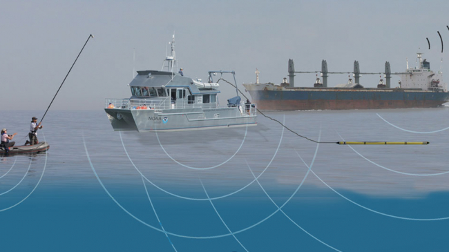 Sources of noise in the ocean and instruments that measure noise levels.