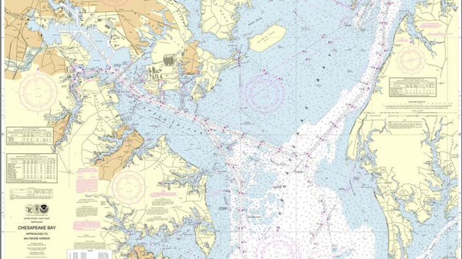 Nautical chart.