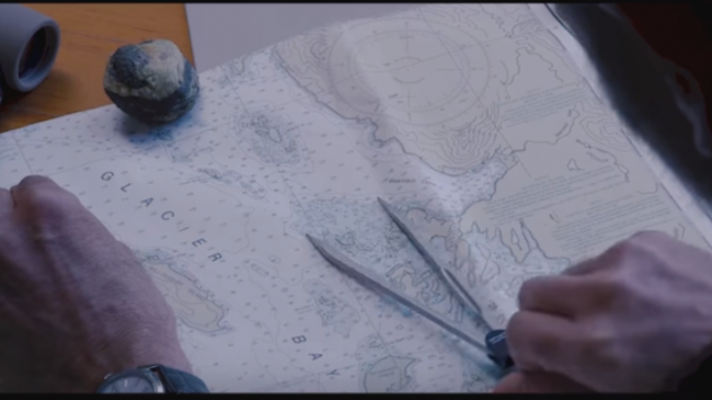 Map of Alaska's Glacier Bay.