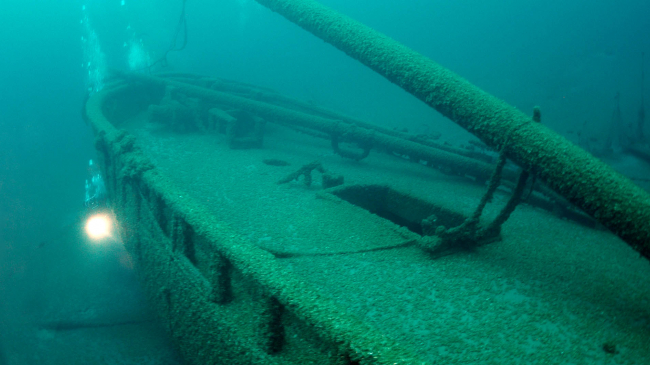 Trading vessels like the 95-foot long schooner Gallinipper linked Wisconsin coastal cities with distant markets in the 1830s and 1840s, fueling local and regional economies.Originally built as the Nancy Dousman in 1832, Gallinipper is Wisconsin’s oldest shipwrecks discovered to date. 