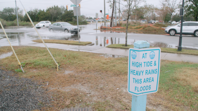 High tide flooding often occurs during so-called "supermoons," when the Moon comes closest to the Earth in its elliptic orbit. The supermoon of Dec. 14, 2016 caused moderate flooding on the streets of Charleston, S.C.