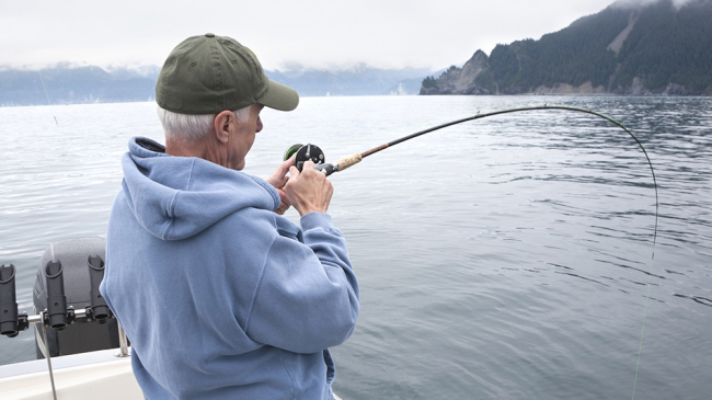 Fishing near Seward, Alaska. 