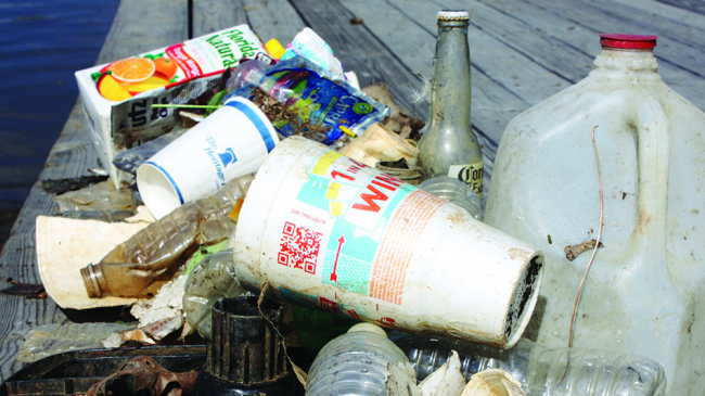 Marine debris is considered anything that does not naturally belong in the water. It includes plastics and lost or abandon fishing gear.