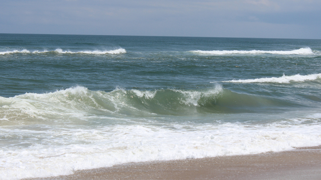 Rip current on North Carolina coast.